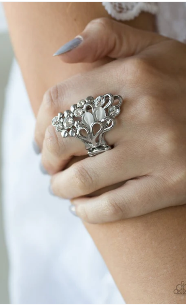 Sparkle Splash Silver Ring