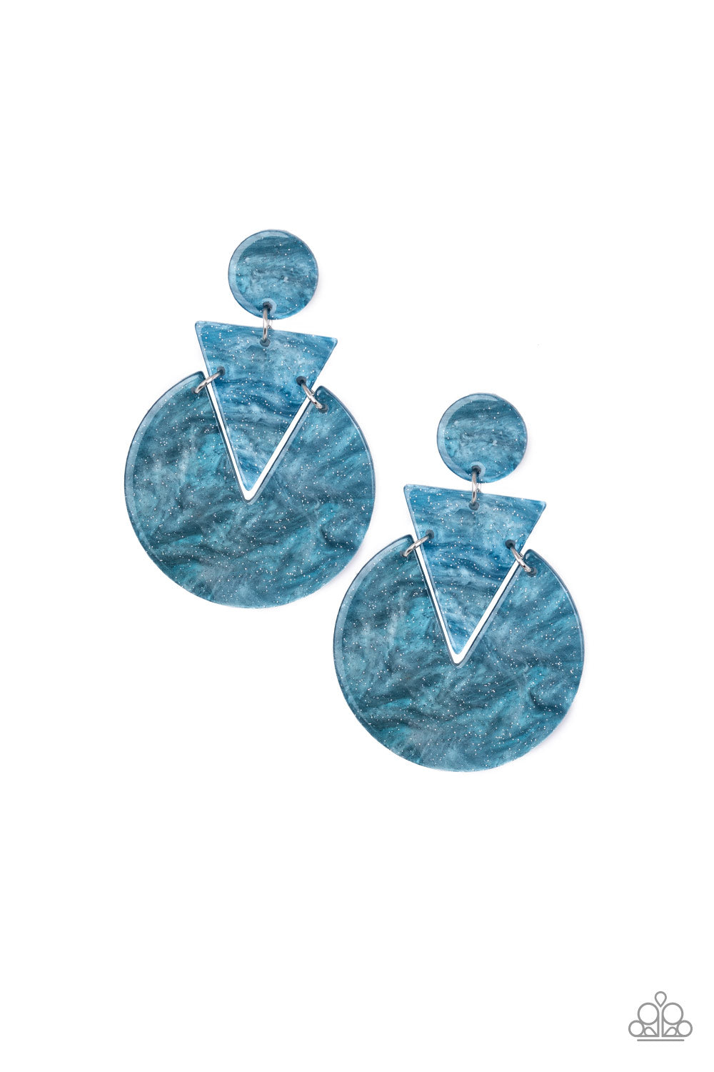 Head Under WATERCOLORS Blue Earring