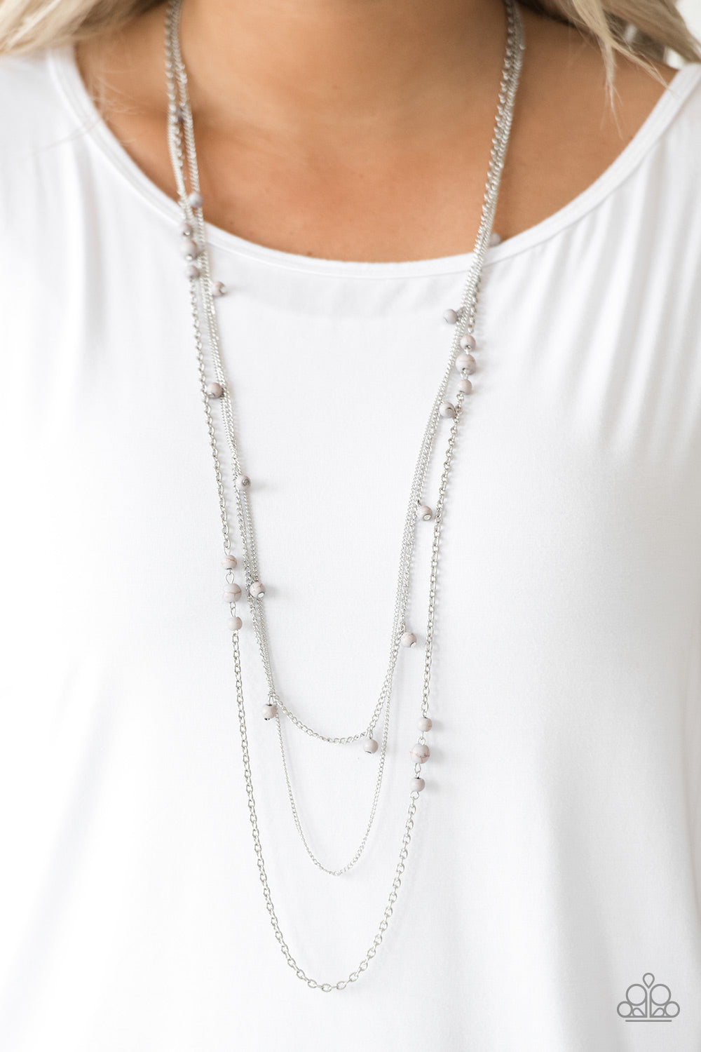 Laying the Groundwork Silver Necklace