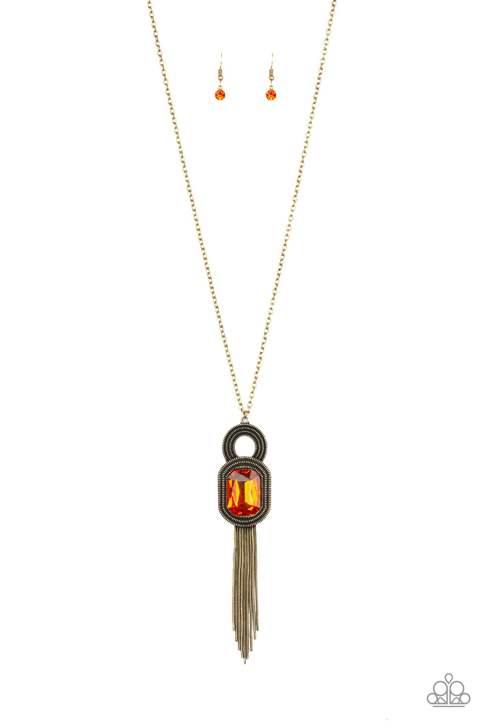 A Good TALISMAN is Hard to Find Orange Necklace Set