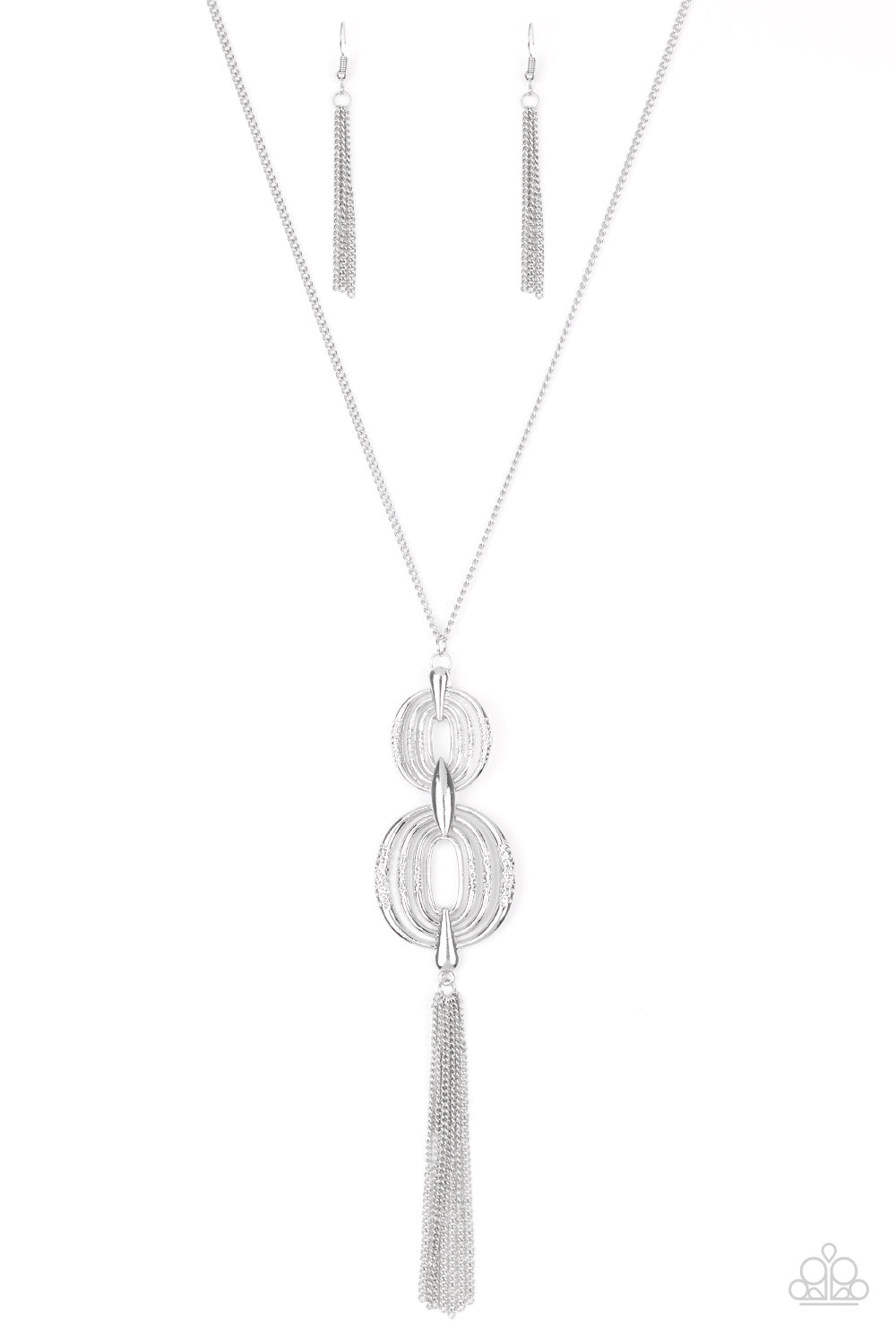 Timelessly Tasseled Silver Necklace