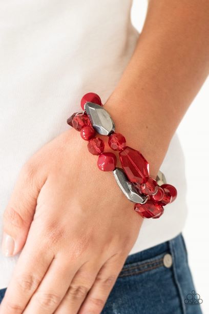 Rockin' Rock Candy Red Bracelet