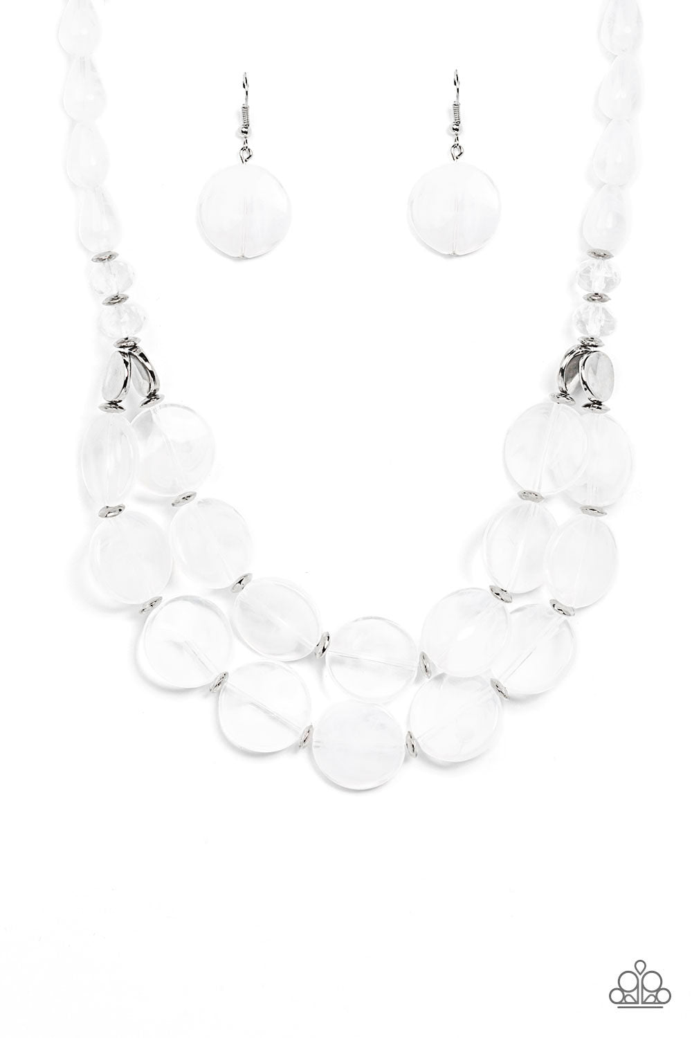 Beach Day Demure White Necklace