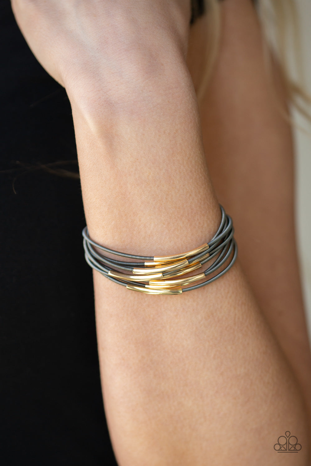 Stretch Your Boundaries Black Bracelet