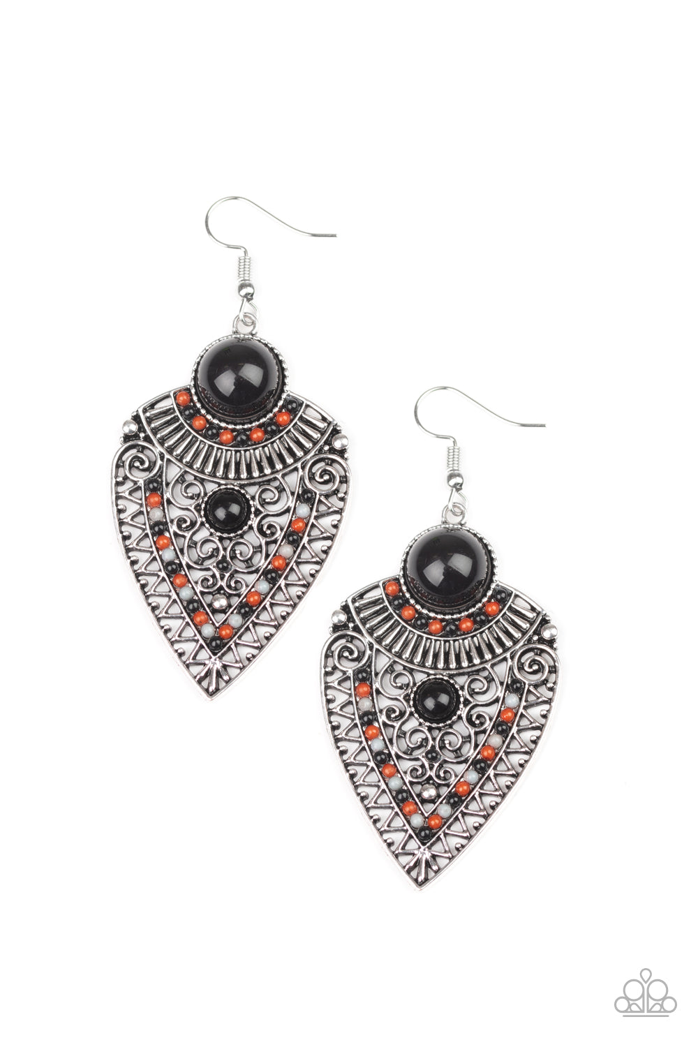 Tribal Territory Black Earring