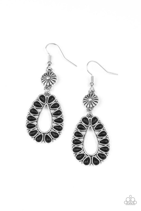 Stone Orchard Black Earrings