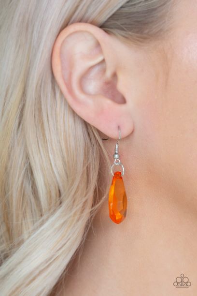 Irresistible Iridescence Orange Necklace Set