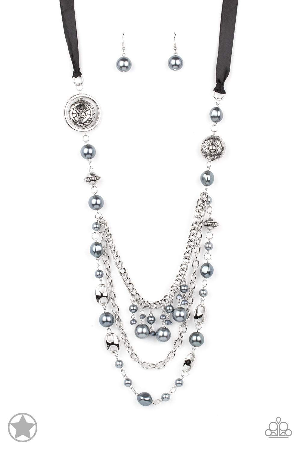 All the Trimmings Black Necklace