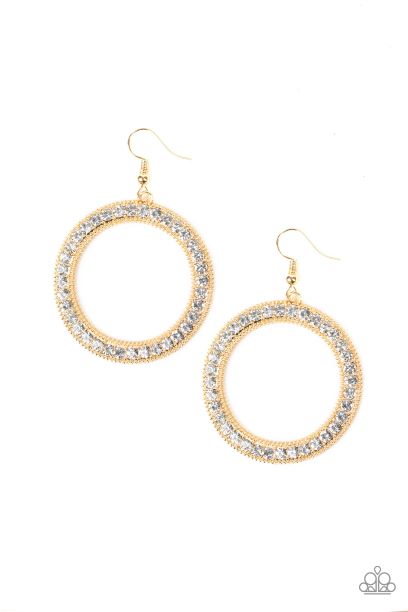 Haute Halo Gold Earrings