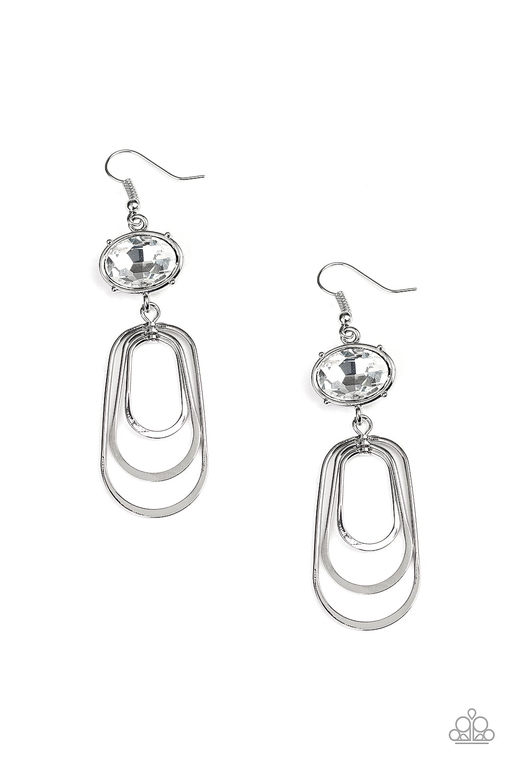 Drop-Dead Glamourous White Earrings