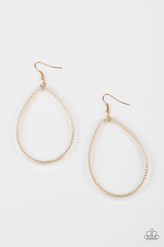 Just ENCASE You Missed It Gold Earrings