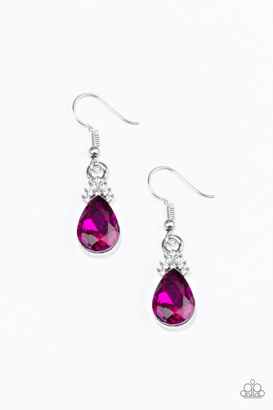5th Avenue Fireworks Pink Earrings
