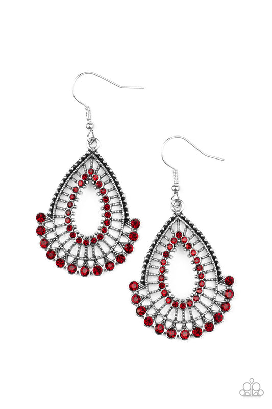 Castle Collection Red Earrings