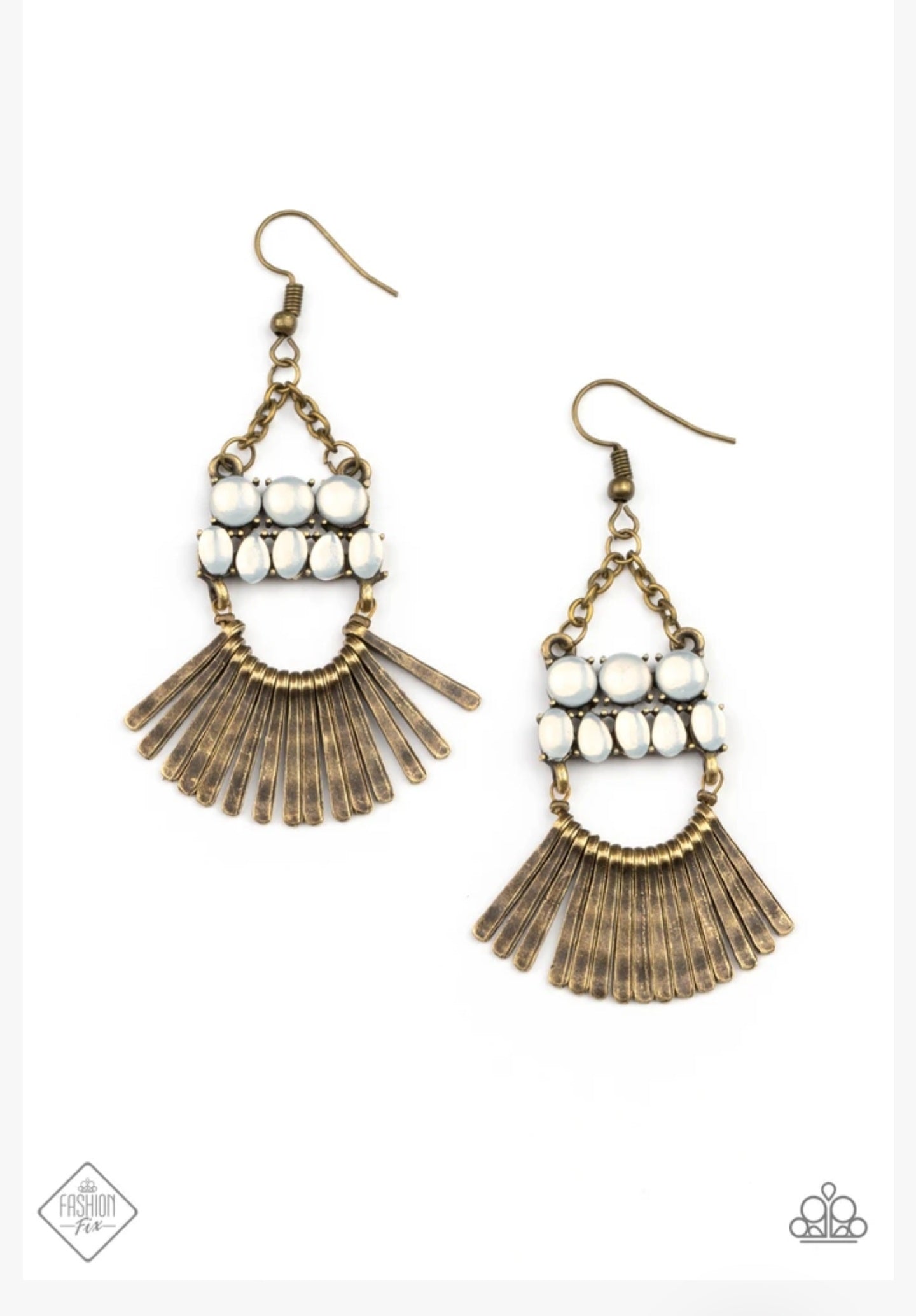 A Flare for Fierceness Brass Earrings