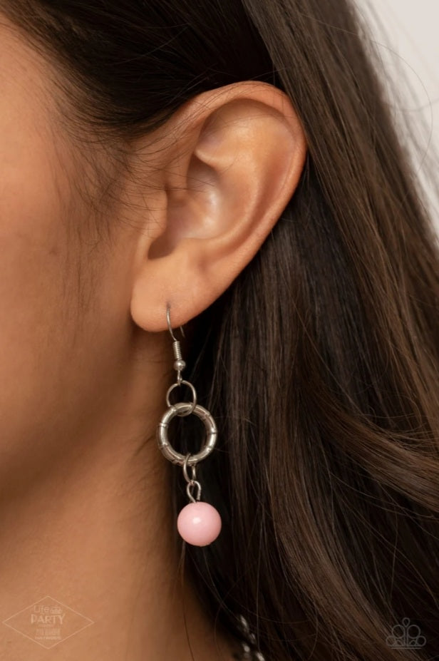 Charmed, I'm Sure Pink Necklace