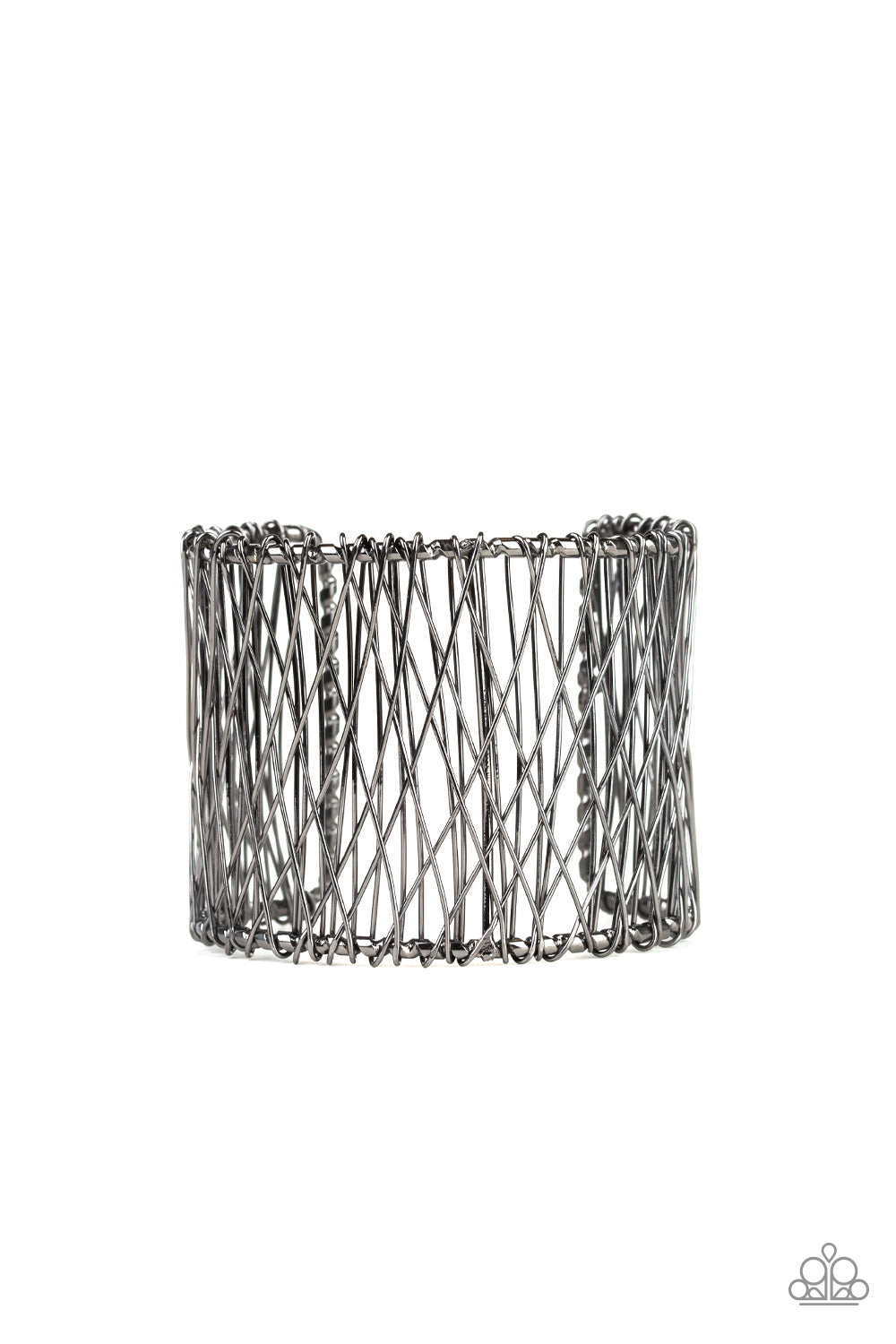Work for Wire Black Bracelet