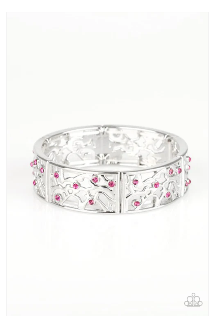 Yours and Vine Pink Bracelet