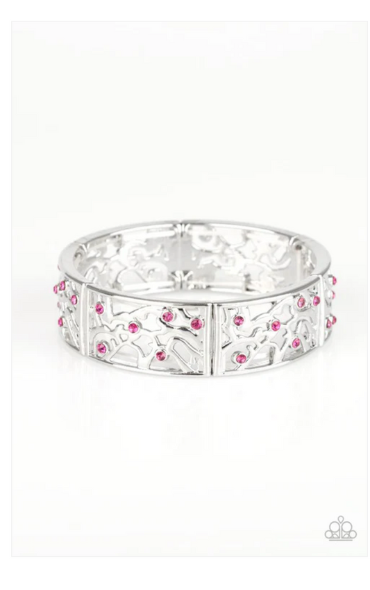 Yours and Vine Pink Bracelet