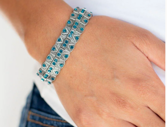 Modern Magnificence Blue Bracelet