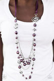 All the...Purple Necklace Set