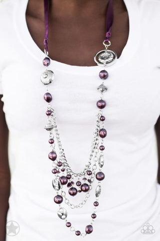 All the...Purple Necklace Set