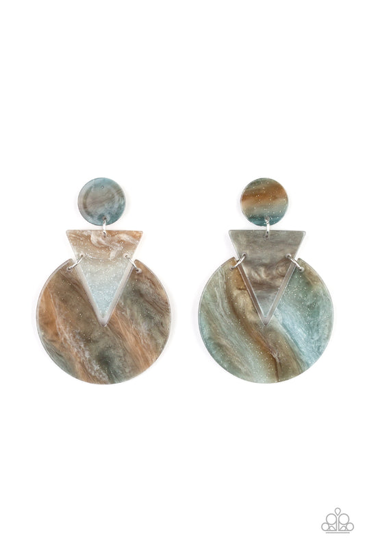 Head Under WATERCOLORS Blue Earring
