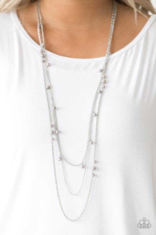 Laying the Groundwork Silver Necklace