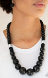 Panama Panorama Black Necklace Set