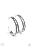 Textured Treasure Silver Hoop Earrings