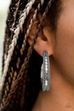 Textured Treasure Silver Hoop Earrings