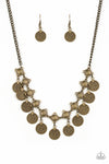 Walk the Plank Brass Necklace Set