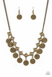 Walk the Plank Brass Necklace Set