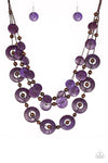 Catalina Coastin' Purple Necklace Set