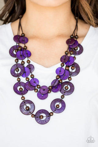 Catalina Coastin' Purple Necklace Set