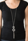 Timelessly Tasseled Silver Necklace