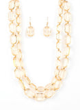 Ice Bank Gold Necklace Set