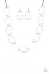 The ICE President- White Necklace Set