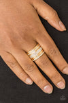 Top Dollar Drama Gold Ring