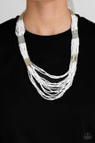 Let It Bead White Necklace