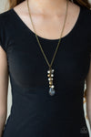 Teardrop Serenity Brass Necklace Set