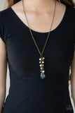 Teardrop Serenity Brass Necklace Set