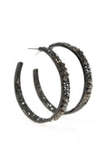 Glitzy by Association-Black Earrings