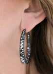 Glitzy by Association-Black Earrings