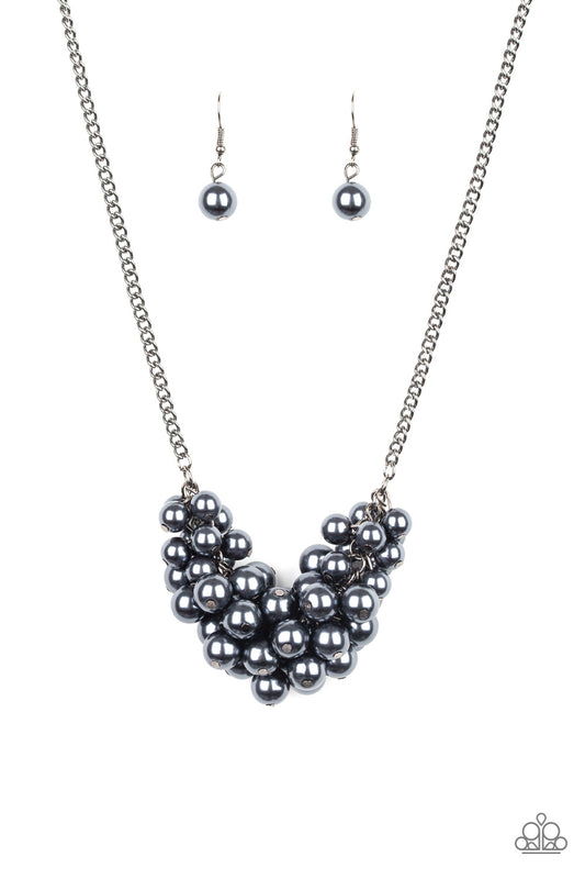 Grandiose Glimmer Black Necklace Set