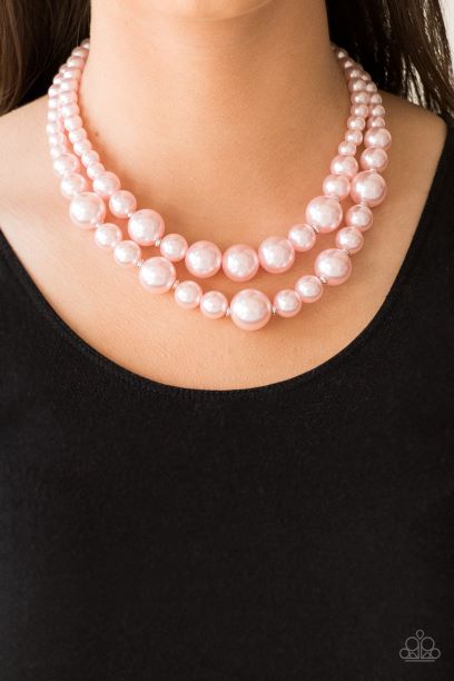 The More the Modest Pink Pearl Necklace Set