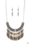 NR* Fierce in Feathers Multi Necklace Set