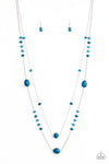 Dazzle the Crowd Blue Necklace Set*