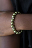 Exquisitely Elite Green Pearl Bracelet