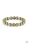 Exquisitely Elite Green Pearl Bracelet