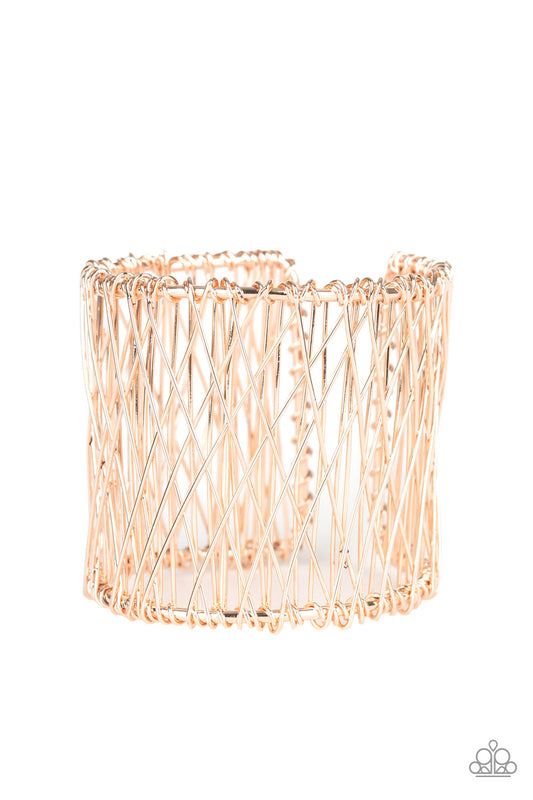 Work for Wire Rose Gold Bracelet